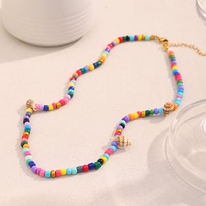 Jelly Colored Beach Vacation Series Acrylic Women's Necklaces h5 Picture7