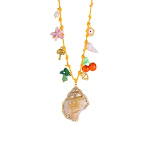 Vacation Nature Conch Stainless Steel Gold Color Women's Waist Cha h5