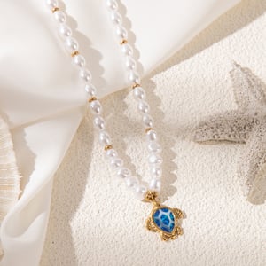 Vacation Series Starfish Stainless Steel Women's Necklaces h5
