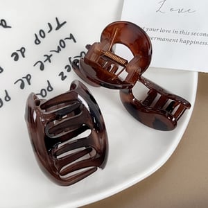Simple Series Casual Leopard Print Resin Women's Hair Claws h5 Picture3