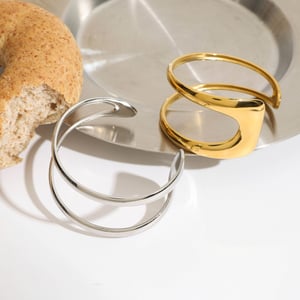 style edelstahl gold farbe manschette armbänder h5 Bild3