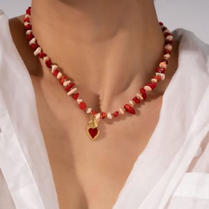Charming Polychrome Stainless Steel Gold Color Women's Pendant Necklaces h5 Picture6