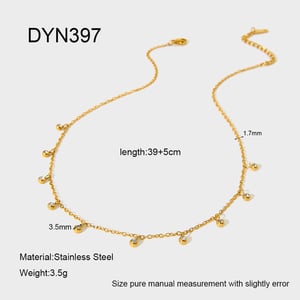 Simple Series Daily Stainless Steel  Women's Necklaces Display Set h5