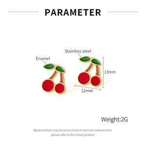 1 Paar Simple Series Daily Plant Edelstahl Goldfarben Damen Ohrstecker h5 Bild2