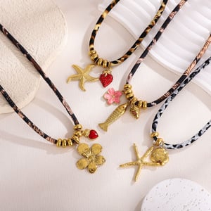 1 Pair Luxurious Series Sexy Turtle Stainless Steel   Gold Color  Women's Pendant Necklaces h5 Picture5