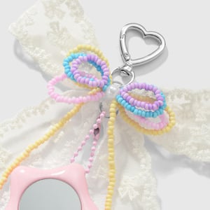 Sweet Beaded Bow Knot Bag Charms h5 Picture4