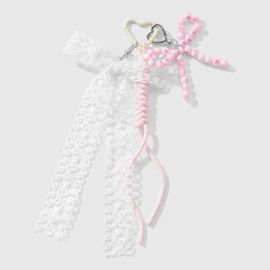 Süße Taschenanhänger aus Legierung mit Schleife und Knoten h5