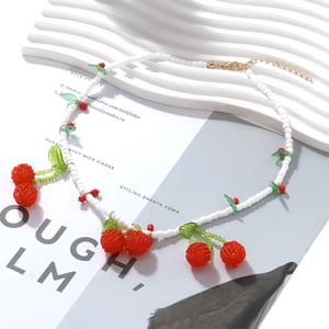 Sweet Cherry Pendant Necklaces h5 Picture4
