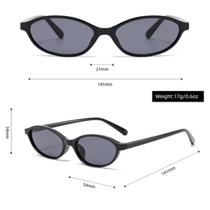 1 Paar Simple Series Tägliche einfarbige PC-Sonnenbrille für Damen h5 Bild7