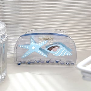 1 Piece Simple Series Vacation Turtle Acetate Women's Hair Claws h5