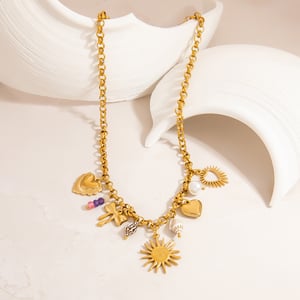 Stainless Steel Gold Color Pendant Necklaces h5 Picture4