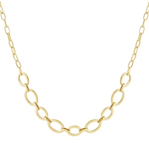 Modern Oval Chain Stainless Steel Gold Color Women's Chain Necklaces h5