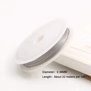 1 Roll 0.3-1mm Diy Steel Beading Wire h5 