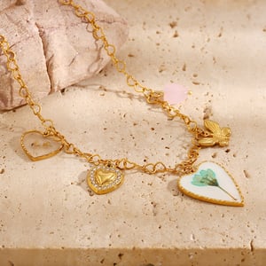 Luxury Style Romantic Heart Butterfly Pendant Women's Necklaces h5 Picture6