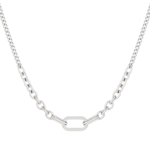 Classic Squircle Chain Stainless Steel Gold Color Women's Chain Necklaces h5