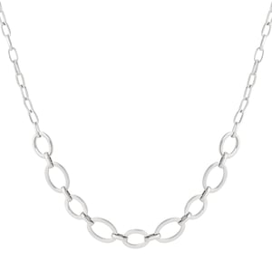 Modern Oval Chain Stainless Steel Gold Color Women's Chain Necklaces h5