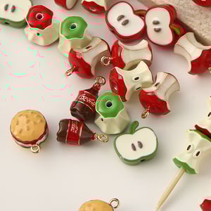 1 Piece Cute Fruit Alloy DIY Jewelry Bead h5 Picture3