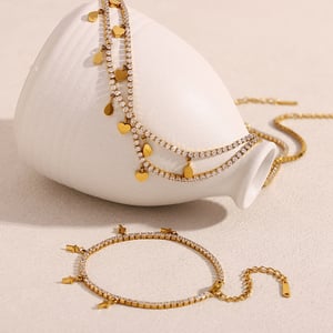 Luxurious Series Elegant Solid Color Stainless Steel Women's Chain Necklaces h5 Picture2