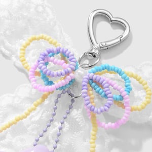 Sweet Beaded Bow Knot Bag Charms h5 Picture5
