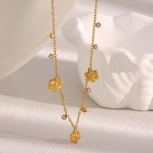 Fashion OL Solid Color Stainless Steel Women's Chain Necklaces h5 Picture2