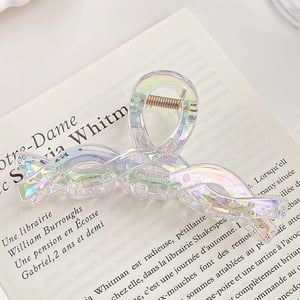 Elegant Simple Colorful Resin Women's Hair Claws h5