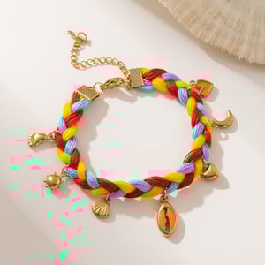Creative Hand Woven Stainless Steel Pendant Women's Bracelets h5 Picture7