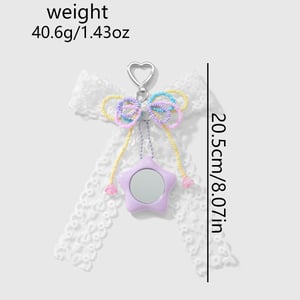 Sweet Beaded Bow Knot Bag Charms h5 Picture2