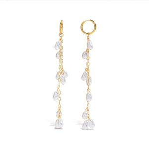 Elegant Tassel Stainless Steel  Gold Color  Dangle Earrings h5