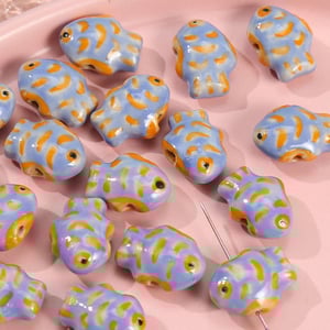 1 Piece Fish Ceramics DIY Jewelry Bead h5 Picture2