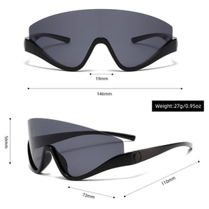 1 Paar stylische Sport- und Freizeit-Sonnenbrillen für Damen h5 Bild4