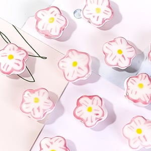 1 Piece Pink Series Ceramics DIY Jewelry Bead h5 Picture5
