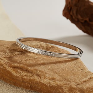 1 Stück Simple Series Edelstahl Damen Armreifen h5 Bild6