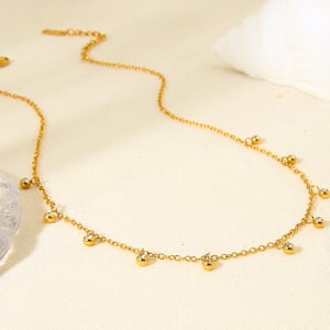 Simple Series Daily Stainless Steel  Women's Necklaces Display Set h5 Picture4