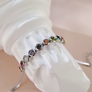 1 Stück Simple Series Tägliche geometrische Edelstahl Goldfarbene Damen-Kettenarmbänder h5 Bild5