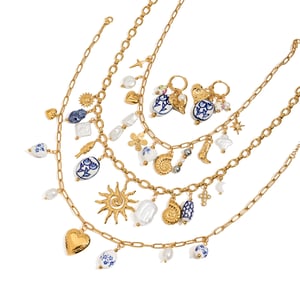 Romantic Stainless Steel Gold Color Pendant Necklaces h5 Picture5