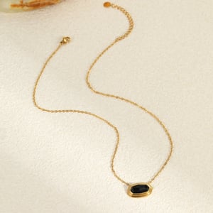 1 Pair Simple Series Daily Geometric Stainless Steel Women's Pendant Necklaces h5 Picture3