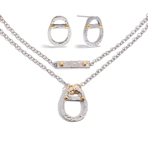 1 Piece High-end Oval Stainless Steel Gold Color Women's Pendant Necklaces h5 Picture5