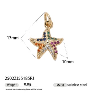 1 Piece Oceanic Stainless Steel Gold Color Pendant h5 Picture5