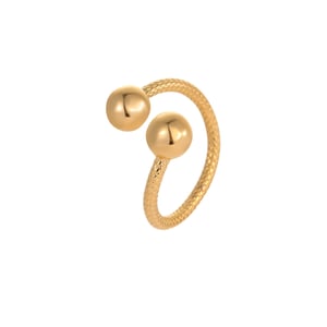 Simple Series Daily Geometric Stainless Steel Women's Adjustable Rings h5 Picture5