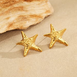 Vacation Star Stainless Steel Gold Color Women's Pendant Necklaces h5 Picture4