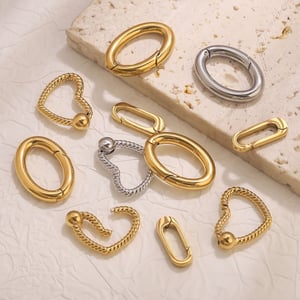 1 Piece DIY Geometric Clip Stainless Steel Jewelry Closures h5 Picture2