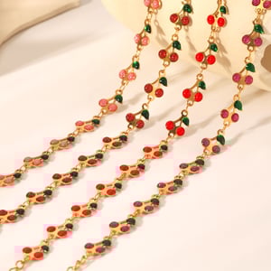 Sweet Plant Stainless Steel  Gold Color  Women's Chain Necklaces h5 Picture6