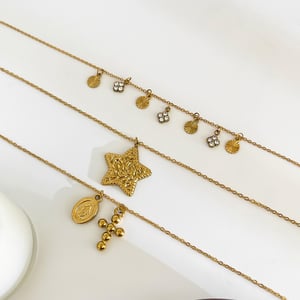 1 Piece Cross Stainless Steel Gold Color Pendant Necklace h5 Picture4