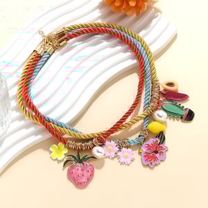 1 Set Sweet Fruit Rope Layered Necklaces h5 Picture3