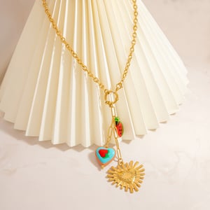 Luxurious Series Daily Plant Stainless Steel  Women's Pendant Necklaces h5 Picture4