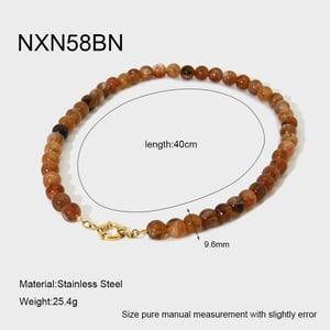 1 Piece Simple Series Daily Beads Acrylic Unisex Beaded Necklaces h5