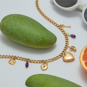 1 Piece Romantic Series Elegant Heart Stainless Steel Gold Color Women's Pendant Necklaces h5 Picture9