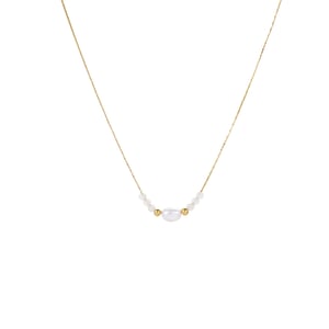 Sweet Flower Stainless Steel Gold Color Women's Pendant Necklaces h5 Picture5