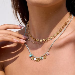 1 Piece Vacation Flower String Pendant Necklaces h5 Picture4