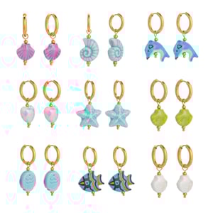 1 Pair Cute Fish Stainless Steel Drop Earrings h5 Picture5